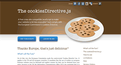 Desktop Screenshot of cookiesdirective.com